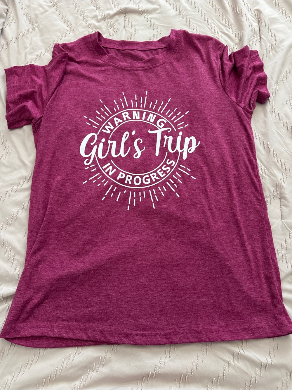Womens Trip Graphic T‑Shirt - Magenta
